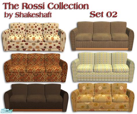 Sims 4 70s Furniture, Sims 4 70s Cc Furniture, Sims 2 Recolors, Sims 2 Furniture, 50s Furniture, 70s Furniture, The Sims 2, Fire And Stone, Vintage Sofa