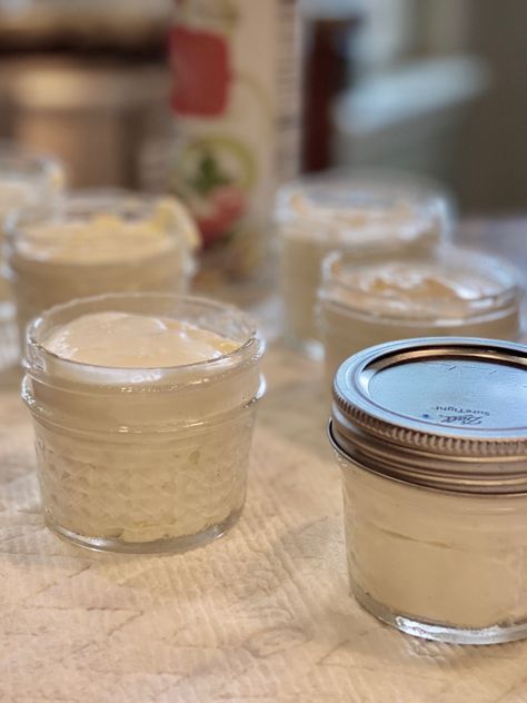 Sous Vide Lemon Chiffon Cheesecake – Nature Way Sous Vide Desserts In Jars, Steamed Meals, Chiffon Cheesecake, Sous Vide Cheesecake, Sous Vide Dessert, Instant Pot Sous Vide, Sous Vide Pork, Homemade Strawberry Sauce, Lemon Cheese