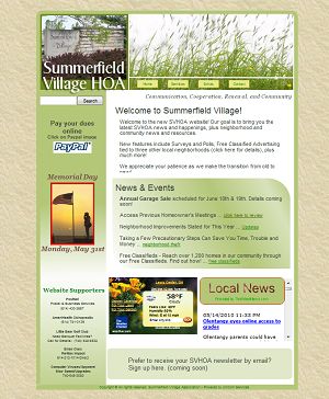 Summerfield Village HOA Hoa Newsletter Template Free, Neighborhood Newsletter Ideas, Welcome New Neighbors, Neighborhood Activities, Newsletter Design Templates, Newsletter Template Free, Transaction Coordinator, Entry Signs, Newsletter Template