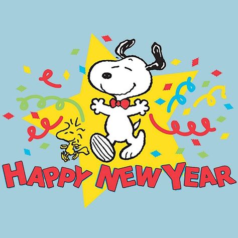 New Year Snoopy, Snoopy Happy New Year, Snoopy New Year, Peanut Pictures, Snoopy Tattoo, New Year Cartoon, New Year Pictures, Happy New Years Eve, Snoopy Images