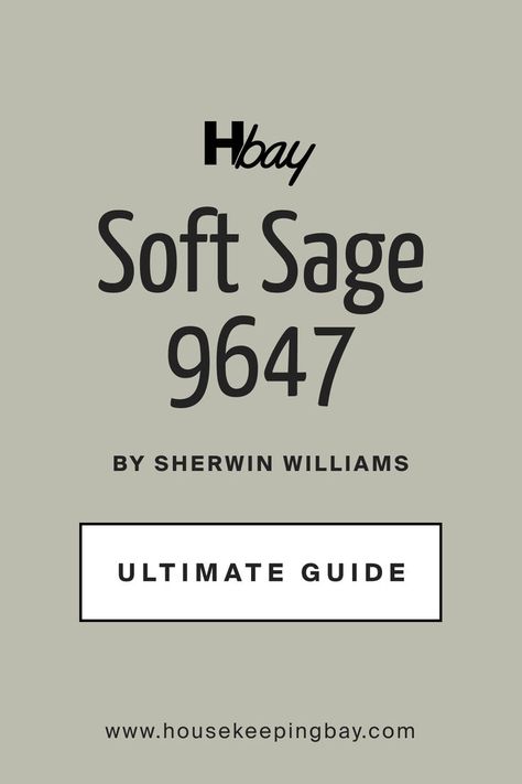 Ultimate Guide. Soft Sage SW 9647  Paint Color by Sherwin-Williams Sw Soft Sage, Soft Sage Sherwin Williams, Sherwin Williams Paint Colors Green, Green Paint Colors Bedroom, Cupboard Painting, Sage Paint Color, Sage Green House, First Home Ideas, Country Cottage Kitchen