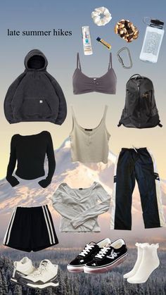 Check out silly__bug's Shuffles summer outfit inspo! Goth Hiking Outfit, Health Goth Aesthetic, Goth Hiking, Shuffles Summer, Health Goth, Hiking Aesthetic, Goth Aesthetic, Hiking Outfit, Workout Wear