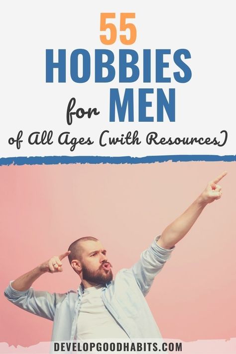 These hobbies for men will keep you both entertained and challenged, no matter what stage of life you’re in. Craft hobbies for men | hobbies for older men | manly hobbies to make money via @HabitChange Activities For Senior Men, Hobby Ideas For Men, Hobbies For Men In 30s, Masculine Hobbies, Mens Hobbies, Manly Hobbies, Hobbies Men, Men Hobbies, Hobbies To Make Money