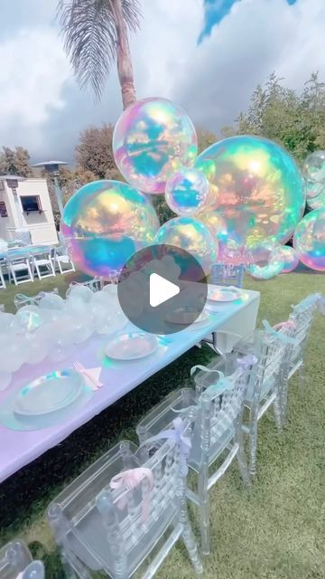 Mermaid Table Centerpieces, Iridescent Party, Party Setup, Event Inspiration, Mermaid Party, Party Event, Table Centerpieces, Kids Party, Mermaid