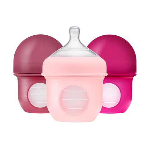 KICK COLIC TO THE CURB NURSH bottles feature a revolutionary air-free feeding design with a 100% silicone pouch that collapses as your little one drinks, helping prevent colic symptoms like gas and spit up. Other baby bottles use vents or valves that introduce air into milk to help it flow, NURSH doesn’t. Our pouch collapses as baby drinks, mimicking breast feeding with no added air. As a bonus, no vents or valves make it a snap to clean and assemble. (Who wants a complicated bottle at 2 am?) NU Painful Gas, Avent Bottles, Silicone Baby Bottles, Baby Drinks, Silicone Bottle, Bottle Warmer, Reusable Pouches, Baby Bottle, Bottle Feeding