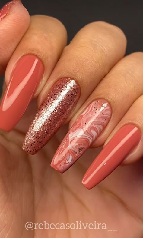 Uñas Color Salmon, Stylish Nails Designs, Stylish Nails, Nail Ideas, Gel Nails, Manicure, Nail Designs, Nails, Quick Saves