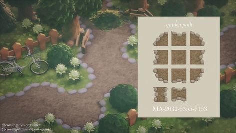 lyss on Twitter: "made a new path, enjoy! (❁ᴗ͈ˬᴗ͈) ༉‧ ♡ [MA-2032-5355-7153] —— #acnhcodes #ACNHDesign #AnimalCrossingNewHorizons… " Cottagecore Animal Crossing, Animal Crossing Qr Codes, Motif Acnl, Acnh Cottagecore, Animals Crossing, Ac New Leaf, Forest Core, Animal Crossing Guide, Path Design