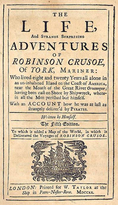 robinson crusoe does get lond-winded sometimes, but it still is a very good book Robinson Crusoe Aesthetic, Robinson Crusoe Book, The Island Book, Johnny Tremain, Daniel Defoe, Literary Genre, Realistic Fiction, Robinson Crusoe, Great River