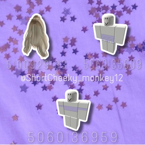 Purple Dress Bloxburg Code, Bloxburg Purple Dress Codes, Accessory Codes, Bloxburg Tips, Avatar Outfits, Codes Bloxburg, Bloxburg Clothes, Roblox Ids, Bloxburg Outfits