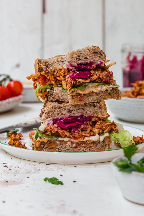 Roasted Green Vegetables, Quick Pickled Cabbage, Tofu Hummus, Greens And Beans, Shredded Tofu, Vegan Hot Cross Buns, Corn And Bean Salad, Protein Sandwich, Beans Soup