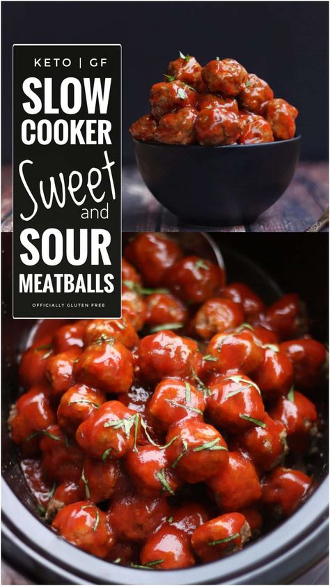 Sweet And Sour Meatballs Crockpot, Meatballs Low Carb, Low Carb Crock Pot, Meatballs Crockpot, Keto Slow Cooker, Meatball Recipes Crockpot, Low Carb Meatballs, Sweet And Sour Meatballs, Crock Pot Meatballs