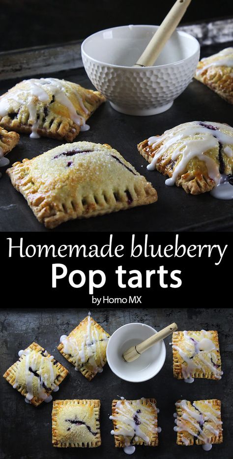 Blueberry Pop Tarts, Homemade Pop Tarts Recipe, Blueberry Filling, Poptart Recipe, Breakfast Sweets, Blueberry Recipes, Homemade Snacks, Breakfast Items, Tart Recipes