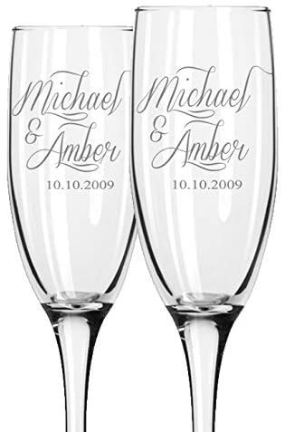 Engraved Glasses Wedding, Champagne Flutes Wedding Favors, Wedding Personalization, Engraved Champagne Flutes, Wedding Extras, Wedding Toasting Glasses, Bride And Groom Glasses, Wedding Wine Glasses, Personalized Champagne Flutes