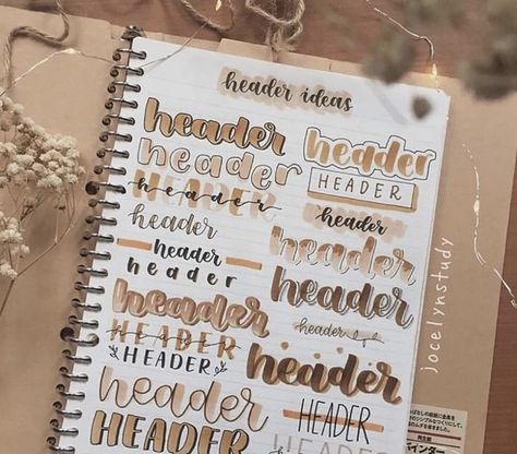 Marker Swatches, Instagram Header, Neat Notes, Pen Test, Bullet Journal Titles, Header Ideas, Notes Inspo, Bullet Journal Headers, Journal Tutorials