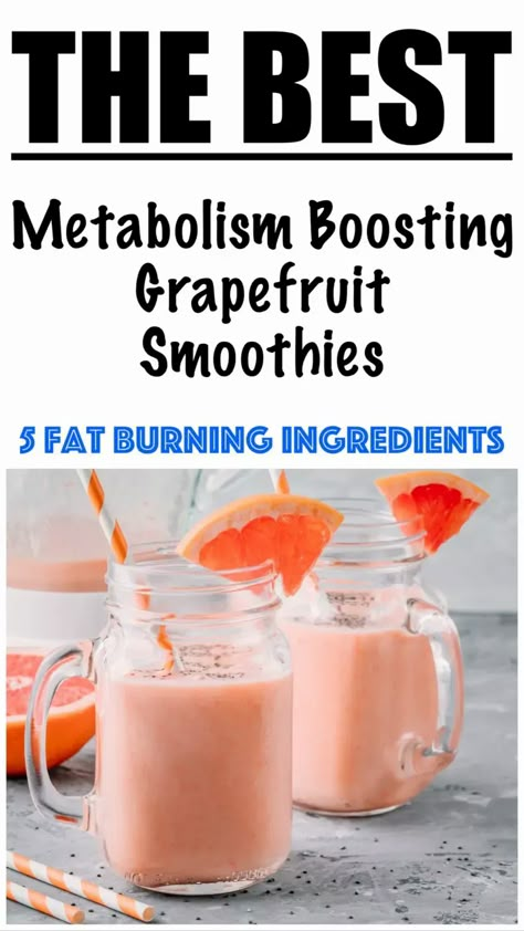 Grapefruit Recipes Smoothie, Super Foods To Boost Metabolism, Grapefruit Smoothie Recipe, Grapefruit Cleanse, Grapefruit Diet Plan, Grapefruit Smoothie, Weight Smoothies, Grapefruit Drink, Greens Smoothie