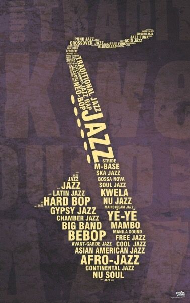 Jazz Massive Jazz Typography, Arte Jazz, Jazz Saxophone, Eden Design, Saxophones, Free Jazz, Jazz Poster, Jazz Art, Jazz Artists