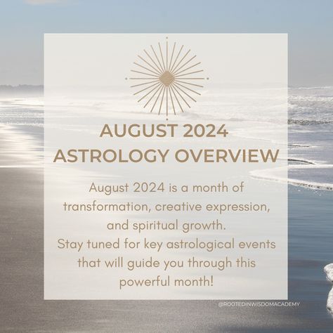 🌟 August 2024 Astrology Forecast 🌟 August is a month filled with transformative energies, creative expression, and spiritual growth. From the powerful New Moon in Leo to the mystical Full Moon in Aquarius, the cosmos are aligning to guide us through significant shifts. Swipe through our carousel to discover the key astrological events happening this month and how they can impact your journey. Whether you’re setting bold intentions under the Lion’s Gate Portal or embracing new ideas with the... Sturgeon Moon Tarot Spread, 2024 Astrology, Gemini New Moon Intentions, New Moon In Taurus Tarot Spread, New Moon In Leo, Aries New Moon Solar Eclipse Tarot Spread, Full Moon In Aquarius, New Moon In Pisces Tarot Spread, Moon In Aquarius