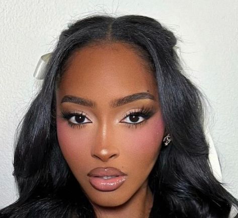 Wil on X: "Thread of women with pink blush: https://t.co/EdLI5fU6bx" / X Blush And Highlighter Look, Blush Makeup Black Women, Cool Pink Blush Makeup, Pink Inner Corner Makeup Black Women, Purple Blush On Brown Skin, Pink Blush Makeup Looks Black Women, Pink Glam Makeup Black Women, Pink Blush Black Women, Blush Under Eyes Makeup