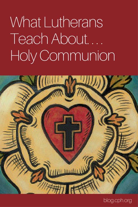 What Lutherans teach about Holy Communion Luther Rose, Justified By Faith, Genesis 3, God The Father, Adam And Eve, First Holy Communion, The Gospel, Publishing House, Holy Communion