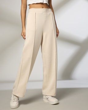 Check out Teamspirit Women Panelled Wide-Leg Track Pants on AJIO! Track Pants For Women, High Neck Sweatshirt, Boys Denim, Adidas Kids, Jean Jeggings, Athleisure Outfits, Denim Trousers, Premium Brands, Short Jacket