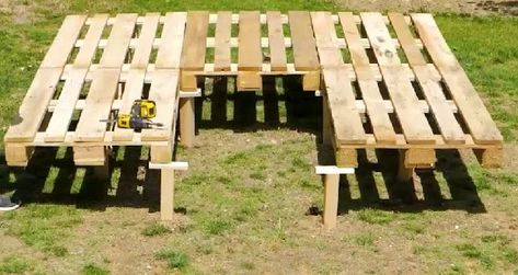 Building a Charming Gazebo from Wooden Pallets | pallet, gazebo | Building a Charming Gazebo from Wooden Pallets | By Green Bean Pallet Gazebo Ideas, Pallet Gazebo, Diy Gazebo, Expanding Foam, Gazebo Ideas, Green Bean, Wooden Pallets, Wood Pallets, Green Beans