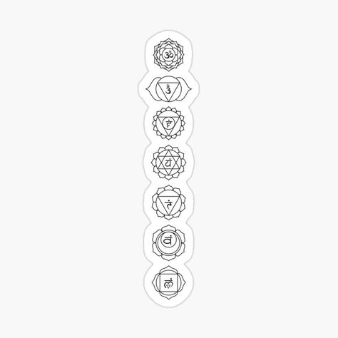 Unique Chakra Tattoos, 7 Chakras Tattoo Small Arm, Chakra Tattoo Stencil, Chakras Tattoo Design, Om Chakra Tattoo, Seven Chakras Tattoo, Chakra Tattoo Design, 7 Chakras Art, 7 Chakras Symbols