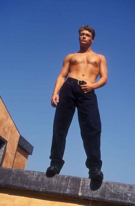 But in 1994, this is what Ryan looked like: | This Photo Of Ryan Seacrest Shirtless In 1994 Is Amazing Ryan Seacrest, Hottest Male Celebrities, 90s Model, Hayley Williams, Shirtless Men, Golden Age Of Hollywood, American Idol, Cute Celebrities, Reality Show