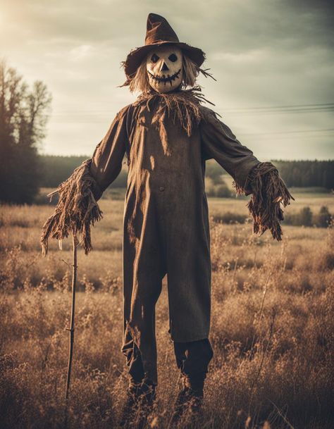 Scarecrow Costume Scary, Scary Scarecrow Makeup For Men, Haunted Scarecrow Costume, Male Scarecrow Costume, Creepy Scarecrow Costume, Scarecrow Aesthetic, Men’s Scarecrow Make Up, Skeleton Scarecrow, Dark Scarecrow