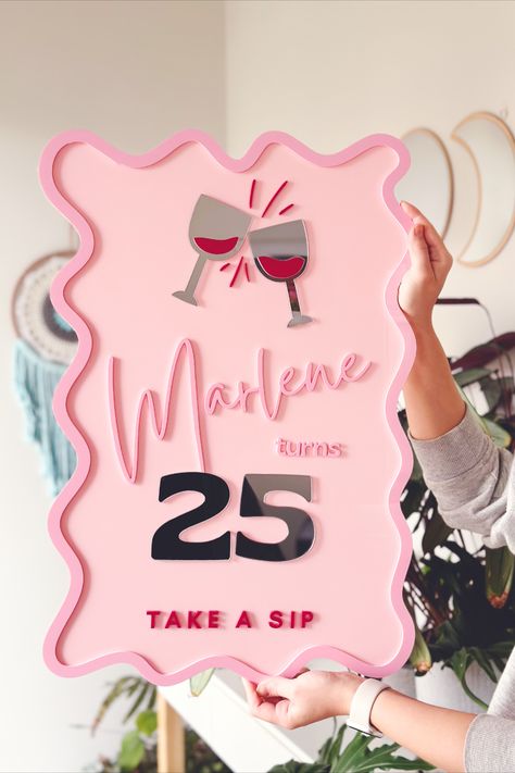 32 Birthday Theme, Nye Birthday Party Ideas, Party Signs Ideas, Diy Birthday Poster, Birthday Sign Ideas, 21st Birthday Drinks, Birthday Signage, Birthday Poster Diy, 30th Birthday Sign