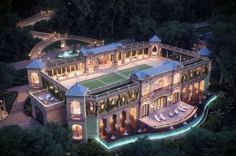 CGarchitect - Professional 3D Architectural Visualization User Community | Tennis Mansion Homes, Extravagant Homes, New York Penthouse, Luxury Mansions, Luxury Houses Mansions, Mansion Designs, Dream Mansion, Mega Mansions, Mansions For Sale