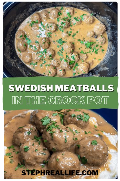 Crock Pot Swedish Meatballs Swedish Meatball Appetizer, Crocktober Recipes, Soup Beef Broth, Crock Pot Swedish Meatballs, Frozen Meatballs Crockpot, Soup French Onion, Easy Swedish Meatball Recipe, Slow Cooker Swedish Meatballs, Swedish Meatballs Crockpot