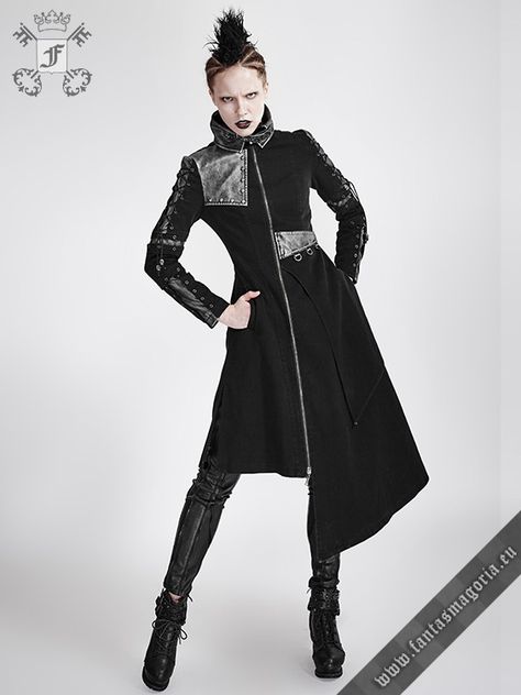 Alien+coat Gothic Industrial, Gothic Clothes, Womens Fashion Casual Spring, Womens Fashion Casual Summer, Office Fashion Women, Post Apocalypse, Punk Rave, Womens Fashion For Work, Casual Fall Outfits