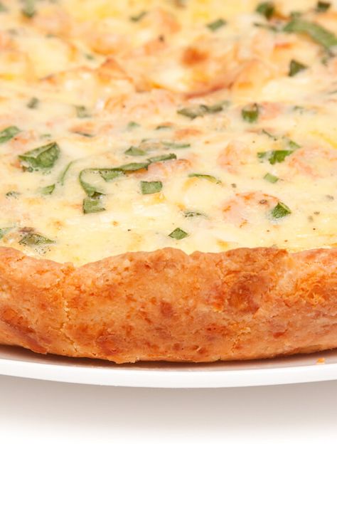 Red Lobster's Shrimp Quiche | CDKitchen.com Shrimp Pie, Shrimp Quiche, Seafood Quiche, Red Lobster Shrimp, Shrimp Stuffed Mushrooms, Onion Butter, Red Lobsters, Rock Shrimp, Shrimp And Eggs