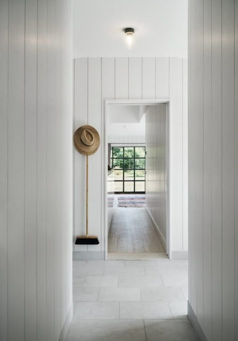 Villa AK by m.arkitektur | Global Interiors | est living Oak Floorboards, Wooden Panelling, Shiplap Cladding, Farmhouse Side Table, Timber Cladding, Interiors Dream, Traditional Building, Wall Panelling, Exterior Cladding