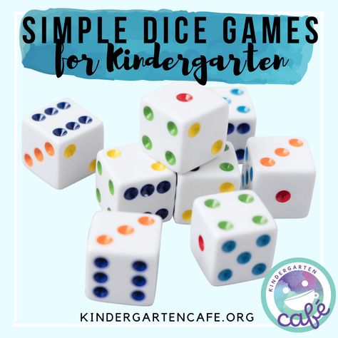 Simple Dice Games for Kindergarten for the Year | Kindergarten Cafe Kindergarten Math Games Free Printable, Math Games Kindergarten Free, Dice Games Kindergarten, Math Games Kindergarten, Dice Math Games Kindergarten, Playing Card Math Games For Kindergarten, Domino Games For 1st Grade, Domino Math Games First Grade, Sight Word Dice Game