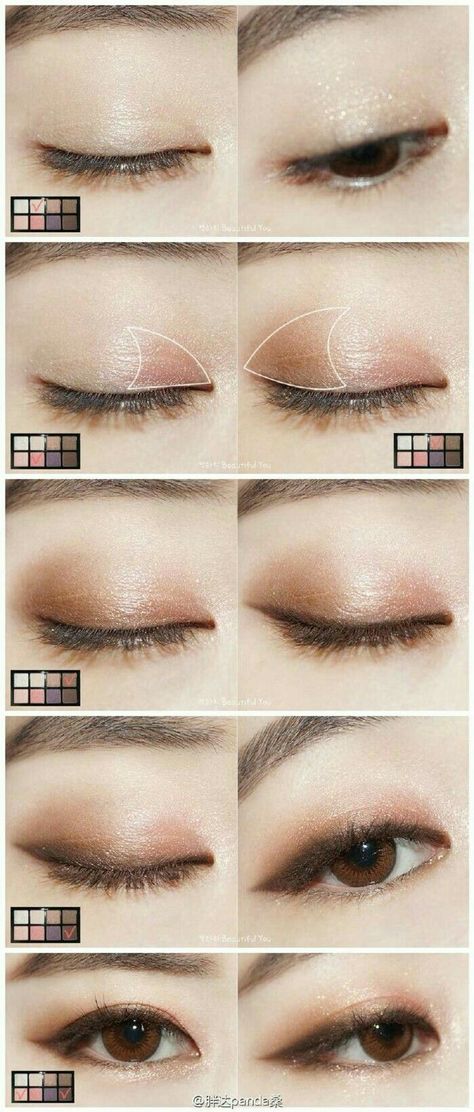 Makeup Ala Korea, Makeup Korean Style, Makeup Asia, Make Up Mata, No Make Up Make Up Look, Make Up Diy, Korean Makeup Tips, Mekap Mata, Drag Make-up