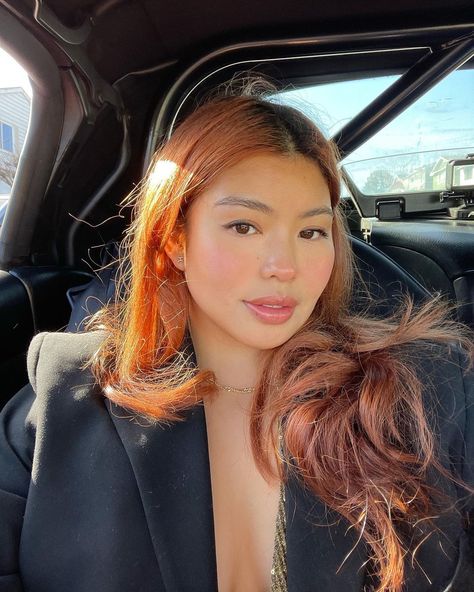 Allison Ho on Instagram: “Exciting things happening!!! 🧡” Copper Hair Inspo Color, Copper Hair Asian Women, Hair Color For Tan Skin, Red Hair Looks, Good Dye Young, Red Balayage, Huge Hair, Fall Hair Color Trends, Bright Blonde