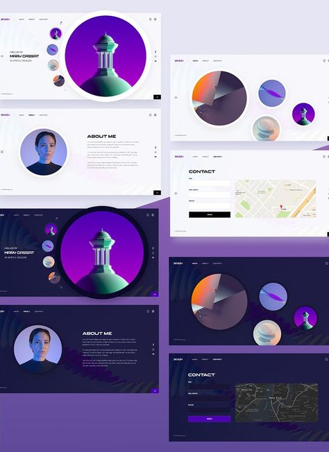 3d Artist Portfolio, Agency Landing Page, Gallery Website, Business Page, Artist Portfolio, Portfolio Templates, Business Pages, 3d Artist, Ui Kit