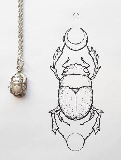 Scarab Beetle Illustration Vintage, Scarab Beetle Tattoo Egyptian Meaning, Egyptian Bug Tattoo, Simple Beetle Tattoo, Scarab Beetle Tattoo Design, Scarab Beetle Drawing, Scarab Tattoo Design, Scarab Drawing, Beetle Line Art