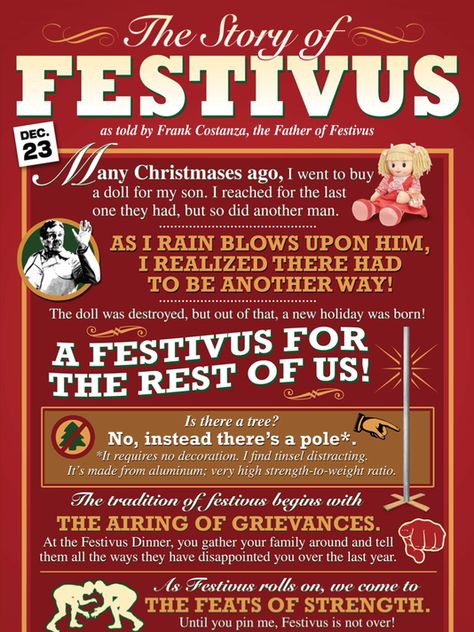 Festivus Party, Seinfeld Festivus, Seinfeld Funny, Happy Festivus, Seinfeld Quotes, Festivus For The Rest Of Us, Jerry Seinfeld, Wet Felting Projects, Seinfeld