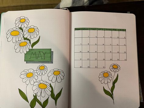 Daisy drawings, daisey bujo, daisey bullet journal theme. Daisy Drawings, Bujo Drawings, Daisy Drawing, Empty Notebook, May Bullet Journal, Bullet Journal Themes, Journal Themes, May Flowers, Theme Ideas