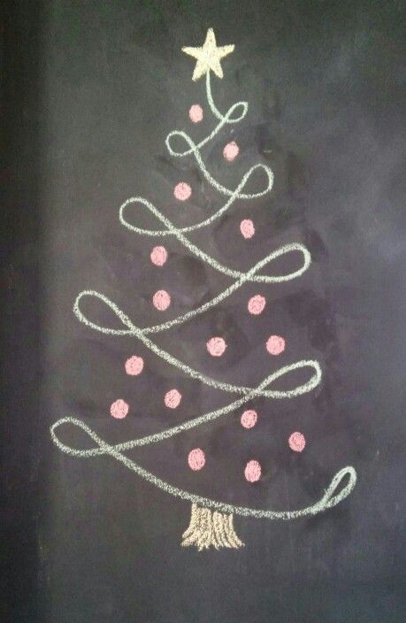 Holidays Chalkboard Art, Things To Draw On A Chalkboard, Chalkboard Art Christmas Easy, Cute Christmas Chalkboard Ideas, Winter Chalkboard Art Easy, Simple Christmas Chalkboard Art, Easy Christmas Chalkboard Art, Christmas Whiteboard Art, Chalkboard Designs Easy