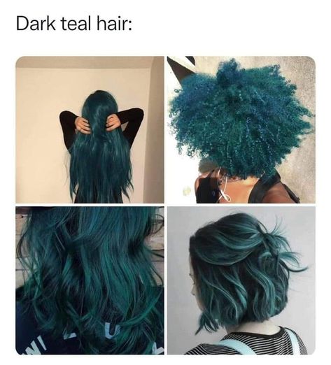 Dark Teal Hair, Teal Hair, Dyed Hair Inspiration, Hair Inspiration Short, Hairstyles For Layered Hair, Pretty Hair Color, Hair Stylies, Dye My Hair, Hair Dye Colors