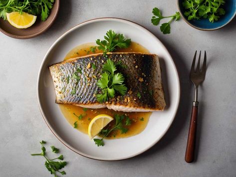 Air Fryer Barramundi: Easy, Healthy, and Delicious | KitGiz Barramundi Recipes Air Fryer, Barramundi Fish Recipes, Barramundi Fish, Barramundi Recipes, Cooked Fish, Recipe Web, Recipes Air Fryer, Air Fryer Fish, Lemon Herb