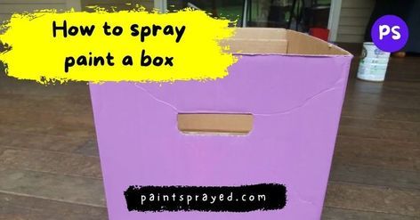 Cardboard is all around us, and it’s a great alternative medium to work with. When you think of painting cardboard, spray paints and splatter paints are usually the kinds of paints you’re thinking of. You’re probably wondering how to paint cardboard with that old paint that’s dried on the lid, too. Spray Paint Shoes, Paint Cardboard, Painting Cardboard, Cardboard Box Diy, Best Spray Paint, How To Spray Paint, Paint Smell, Diy Spray Paint, Spray Paint Cans