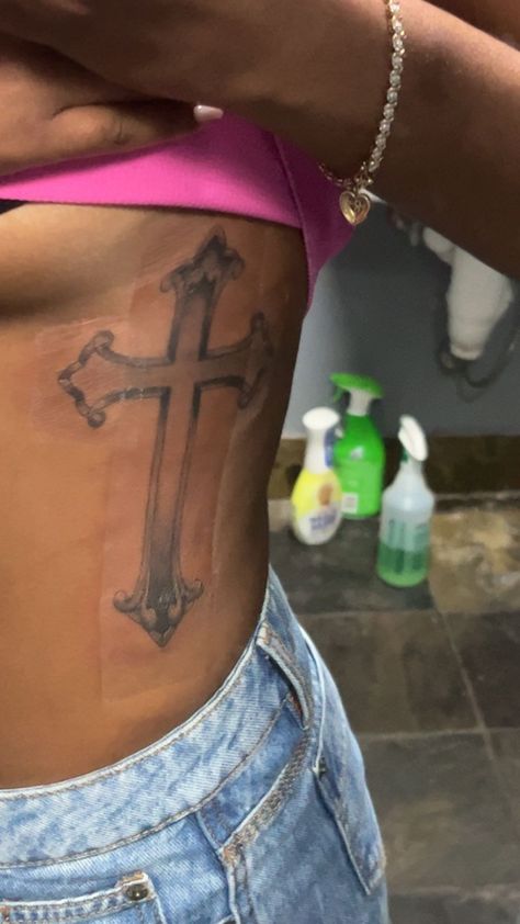 My first tattoo. I got it at Now or Never in Conyers GA. I knew I wanted a cross so I showed him two pics but he did way better then the inspiration pictures. I Tattoos In Other Languages, Aesthetic Tattoo Ideas, 15 Aesthetic, The Best Aesthetic, Native Speaker, Word Tattoo, Hand Tattoos For Girls, Cute Hand Tattoos, Pretty Hand Tattoos