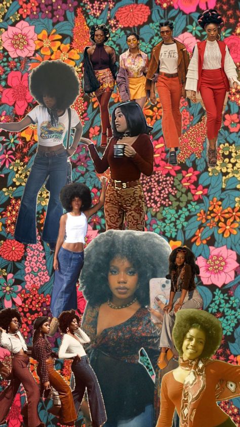 70s Aesthetic Black, Black Women In The 70s, Groovy Vibes, 70s Aesthetic, Aesthetic Black, Black Aesthetic, Black Women, Black