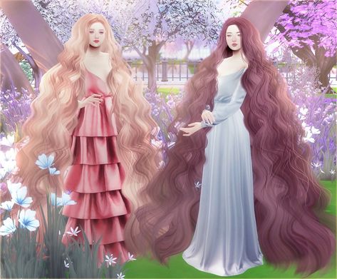 ✿Roli Cannoli CC Findz Corner✿ — VERONICA HAIR┊NEW MESH Hair Ts4, Ts 4 Cc, Korean Characters, Tumblr Sims 4, Fairy Hair, Sims Games, Sims 4 Cc Furniture, Sims Hair, Anime Hair