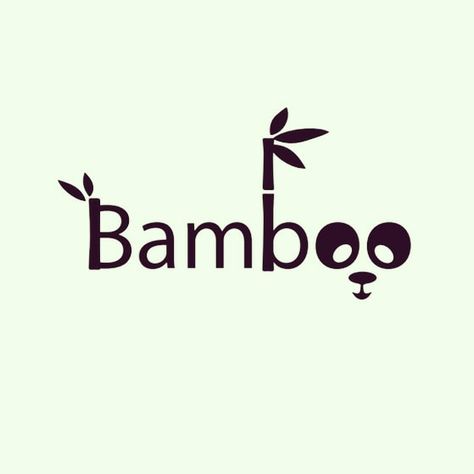 Bamboo Logo, Campus Landscape, Salon Logo Design, Logos Ideas, Bamboo Design, Text Logo, Name Logo, Logo Branding, Logo Design