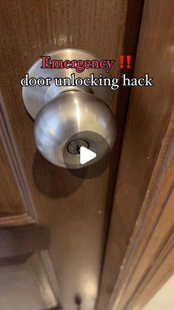 How To Break Into A Locked Door, Bedroom Door Lock Ideas, How To Open A Locked Door Without Key, How To Pick A Lock, Door Lock Ideas, Unlock Screen, House Hacks, Deadbolt Lock, Secret Door